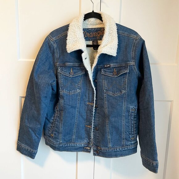 Wrangler Sherpa Denim jacket - Size XL - Picture 1 of 8